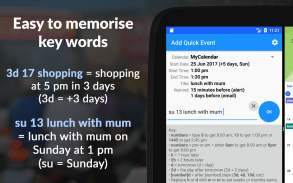 Add Quick Event - fast and eas screenshot 1