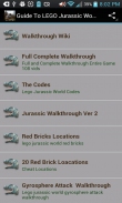 Руководство LEGO юрского WorldGuide LEGO Jurassic World screenshot 0