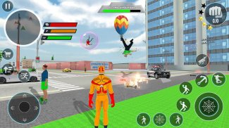 Police Robot Rope Hero Game 3d screenshot 1