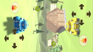 TWO PLAYER TANK WARS GAME 3D - screenshot 1