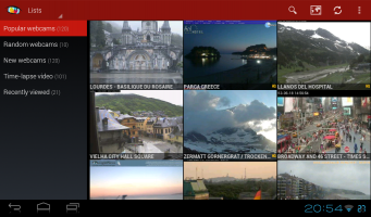 Worldscope Webcams Screen