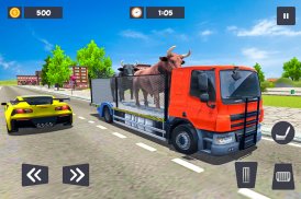 Angry Bull Transport Truck: Animal Cargo Games screenshot 10