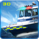 Navy Police Speed Boat Attack Icon