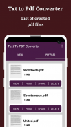 Text To Pdf Converter screenshot 5