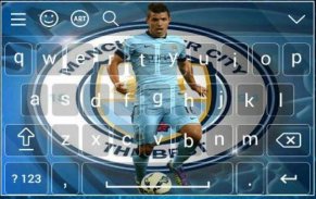 Sergio Aguero Theme Keyboard screenshot 2