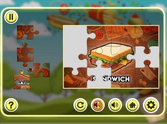 खाद्य सीखना बच्चों के आरा खेल screenshot 10
