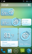 Blue Gear Theme GO Weather EX screenshot 2