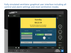 HAMILTON-C6 ventilator and patient simulation screenshot 3