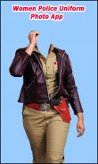 Women Police Uniform Photo App screenshot 1