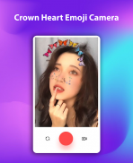 Crown Heart Emoji Camera screenshot 7