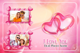 I Love You Dual Photo Frame screenshot 2