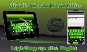 SlideIT Green Neon Skin screenshot 0
