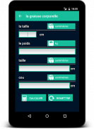 Calculateur de santé screenshot 2