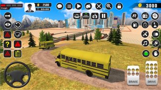 Offroad School Bus Driving: Flying Bus Games 2020 screenshot 1