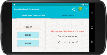 Prime Numbers & Factorization screenshot 1
