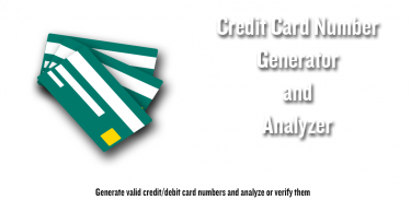 Credit card number generator and validator screenshot 2