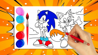 Soni Coloring Hedgehog Boom screenshot 2