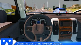 VR car racing simulation screenshot 1