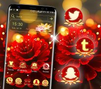 Rose Flower Glare Launcher Theme screenshot 1