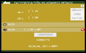 Números primos y factorización screenshot 0