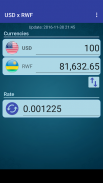 US Dollar to Rwanda Franc screenshot 1