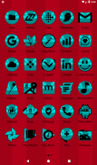 Cyan and Black Icon Pack Free screenshot 8