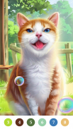 Cat Color by Number Paint Game screenshot 1