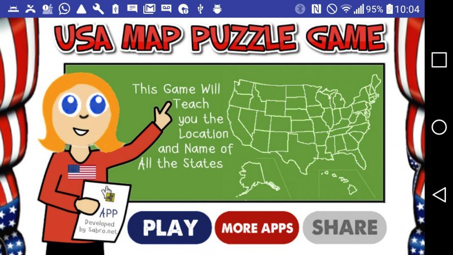 Usa Map 50 States Puzzle Game 2 004 Download Android Apk Aptoide