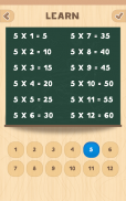 Multiplication table screenshot 10
