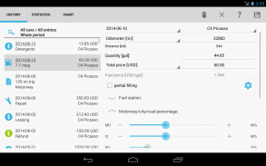 Car-costs and fuel log screenshot 8