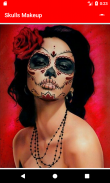 Day of the Dead Skull Makeup screenshot 0
