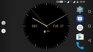 Golden Clock Live Wallpaper screenshot 0