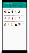 Jennifer Lopez WAStickerApps : Stickers 4 Whatsapp screenshot 2