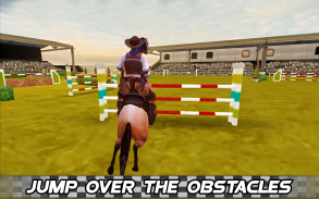 Derby horse Riding Finish Quest Race Jump screenshot 2