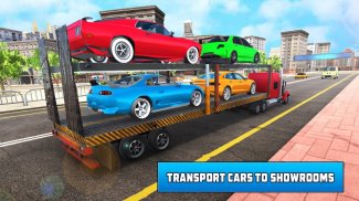 Multi Level Transporter Truck: Car Parking Games screenshot 2