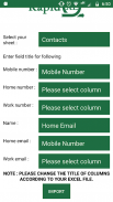 Excel Export Import Contacts Android screenshot 5