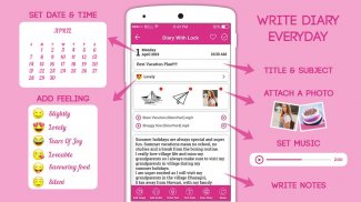 Secret Diary With Lock - Diary With Password screenshot 0