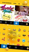 Rolling Happy Emoji Keyboard Background screenshot 0