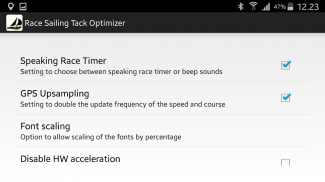 Race Sailing Tack Optimizer Fr screenshot 10