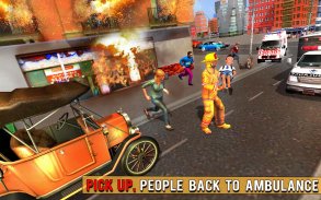 Fire Fighter Truck Real City Heroes screenshot 14