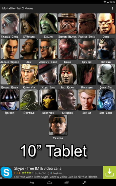 MKX Moves List | Download APK for Android - Aptoide