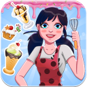 Ladybug Cooking Ice Cream Icon