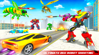 Flying Bee Transform Robot War: Robot Games screenshot 0