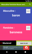 Masculine Feminine Nouns Quiz screenshot 3