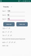 HCF and LCM calculator + Prime factorization calc screenshot 2