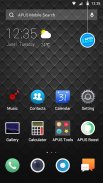 Cool black APUS Launcher theme screenshot 1