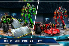 منحدر سيارة روبوت تحويل لعبة: ألعاب روبوت سيارة screenshot 8
