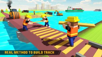 Río Tren Pista Constructor & Arte screenshot 1