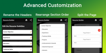 Resume builder Free CV maker templates formats app screenshot 3