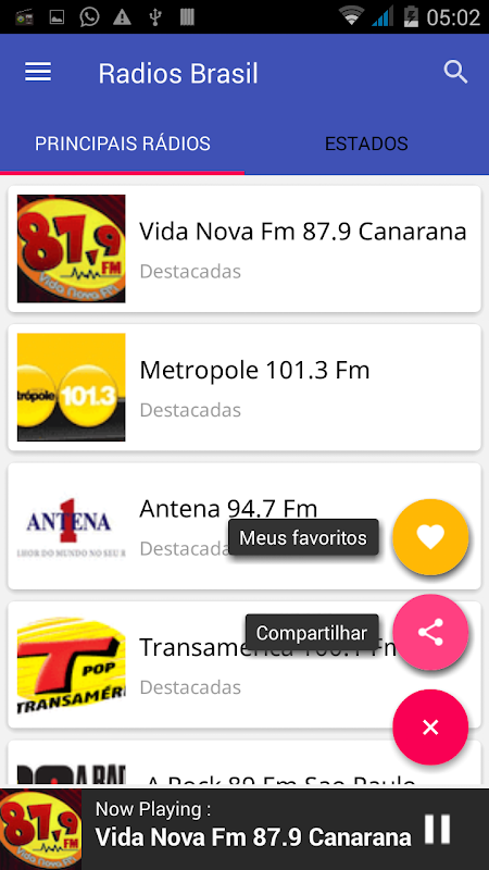 102.3 FM  Rádio Caiobá FM Curitiba / PR -  - Rádios